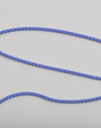 periwinkle pantone color coated necklace made from sterling silver