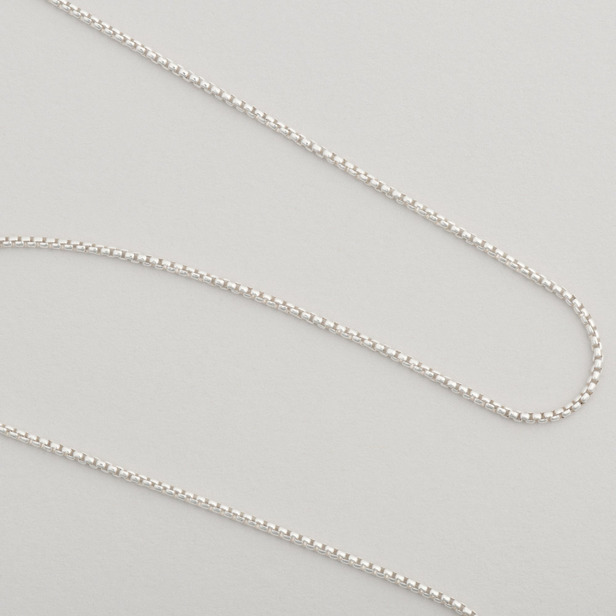 Fine Box Chain Necklace | Adjustable 22" / 56 cm
