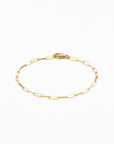 Petite Paperclip Bracelet | 14K Gold
