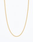 Atlas Necklace by Sincerely Chain Co. 14 karat gold wheat chain robust and well made