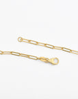 Petite Paperclip Necklace Set | 14k Gold