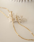 Petite Paperclip Necklace | 14K Gold