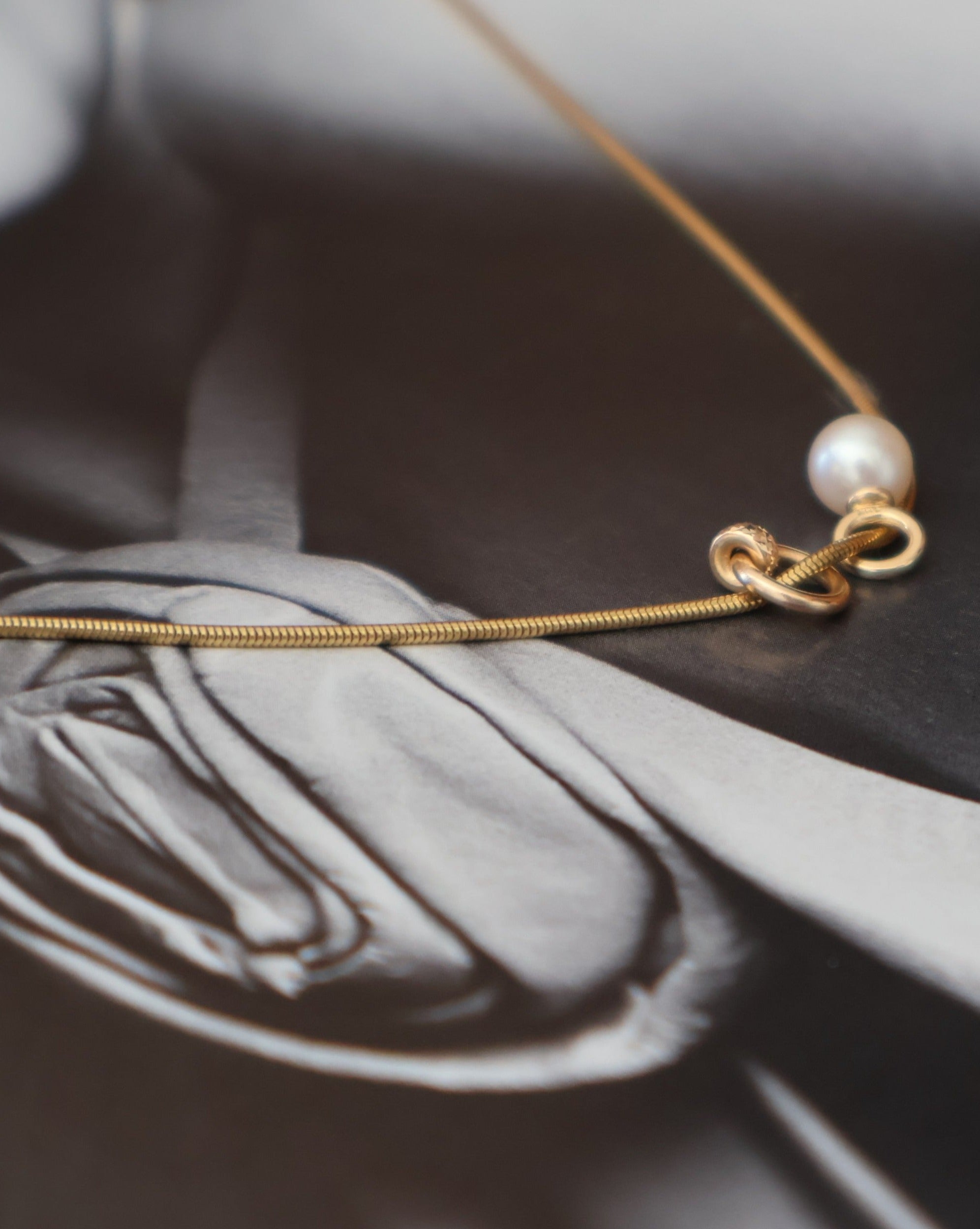 Little Everyday Snake Chain Necklace | 14K Gold