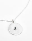 Sol Pendant with the Dainty Broadway Chain | Adjustable slider ball