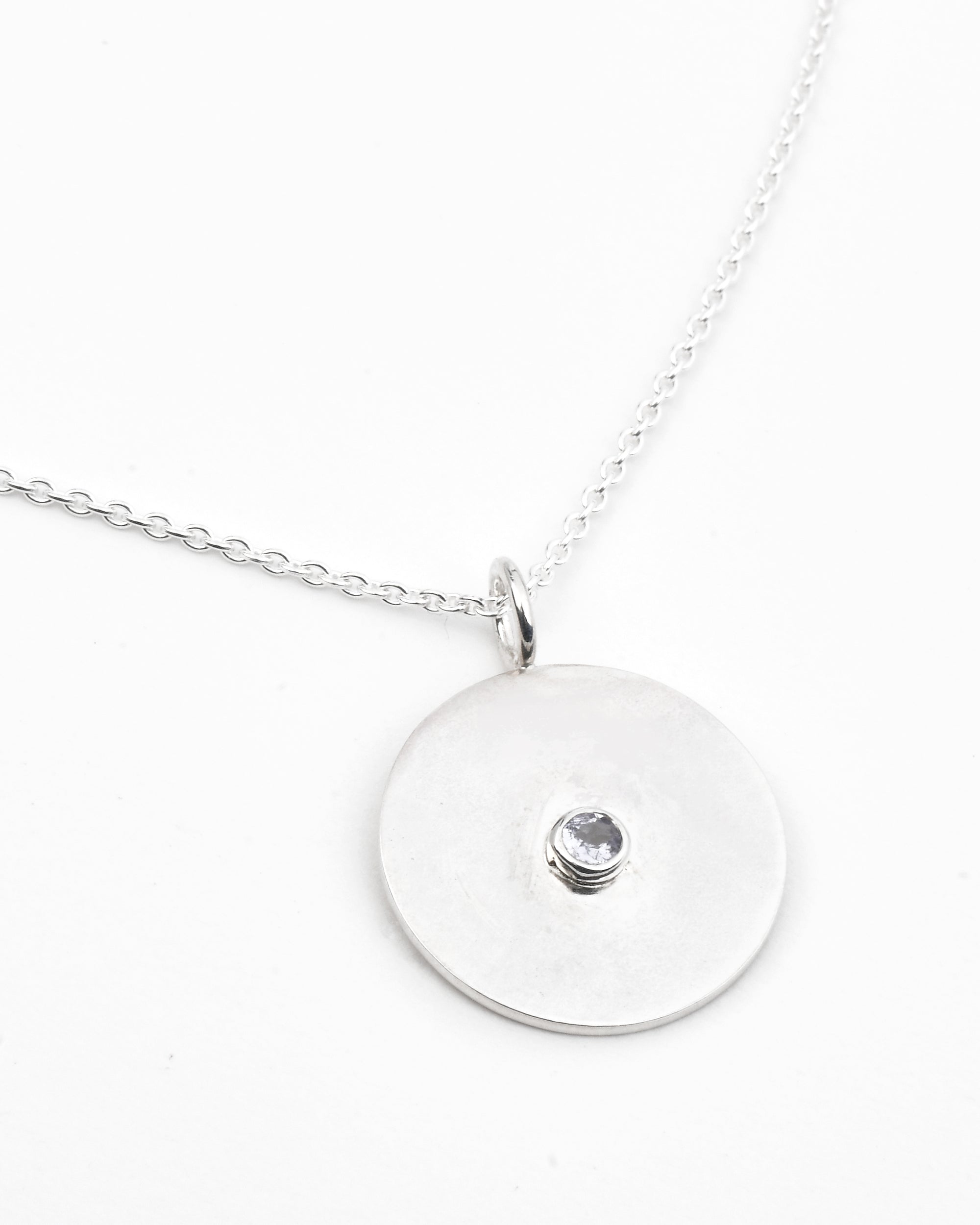 Sol Pendant with the Dainty Broadway Chain | Adjustable slider ball