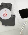 black tarnish prevention tabs for silver jewelry