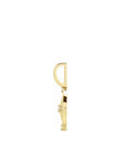 14k gold and diamond pendant compass design