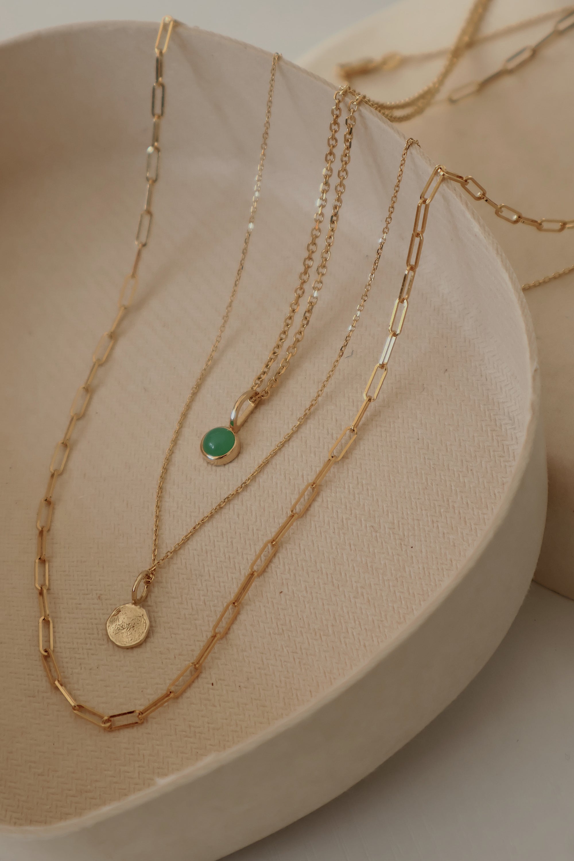 Petite Paperclip Necklace | 14K Gold