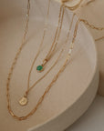 Petite Paperclip Necklace | 14K Gold