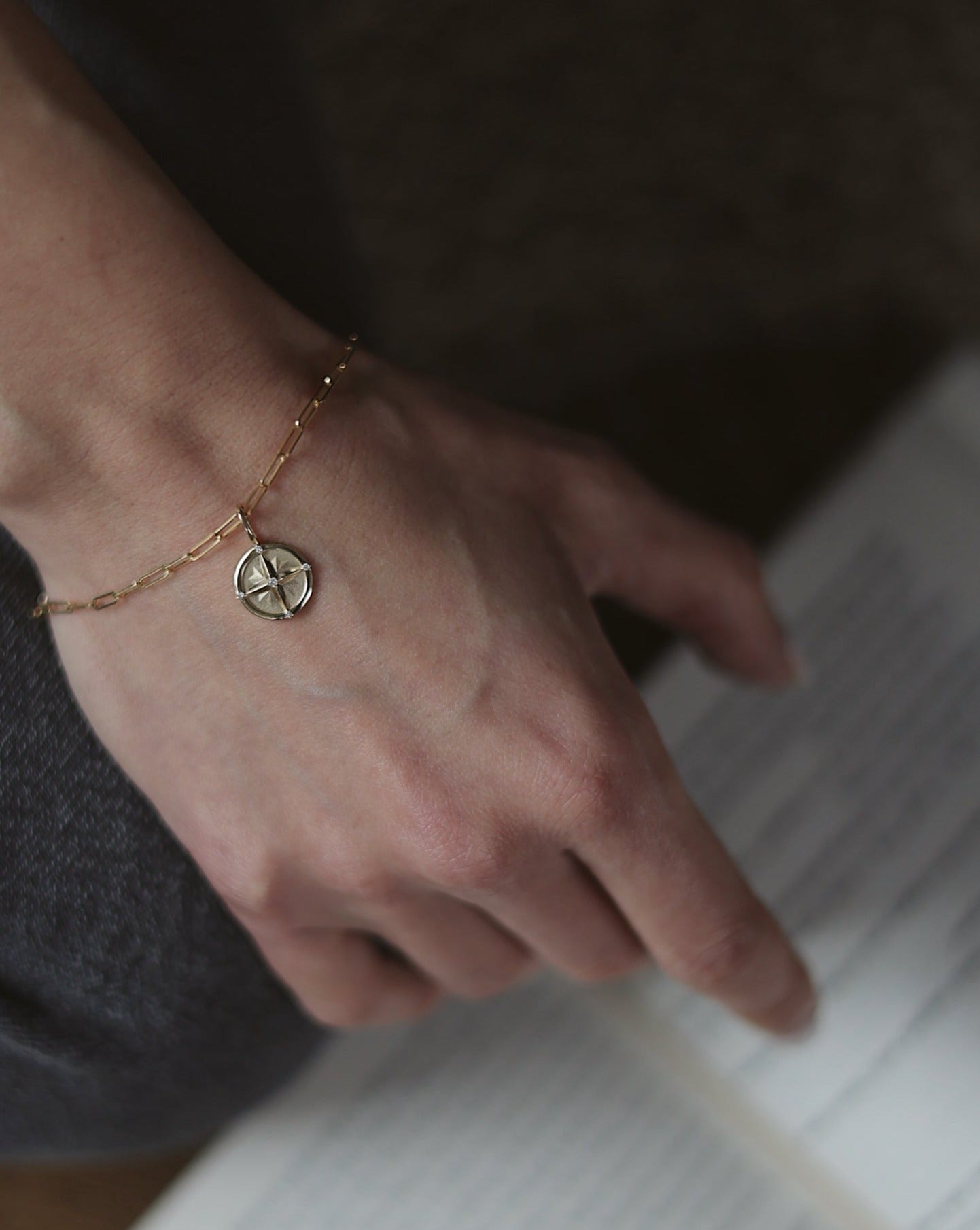 Petite Paperclip Bracelet | 14K Gold