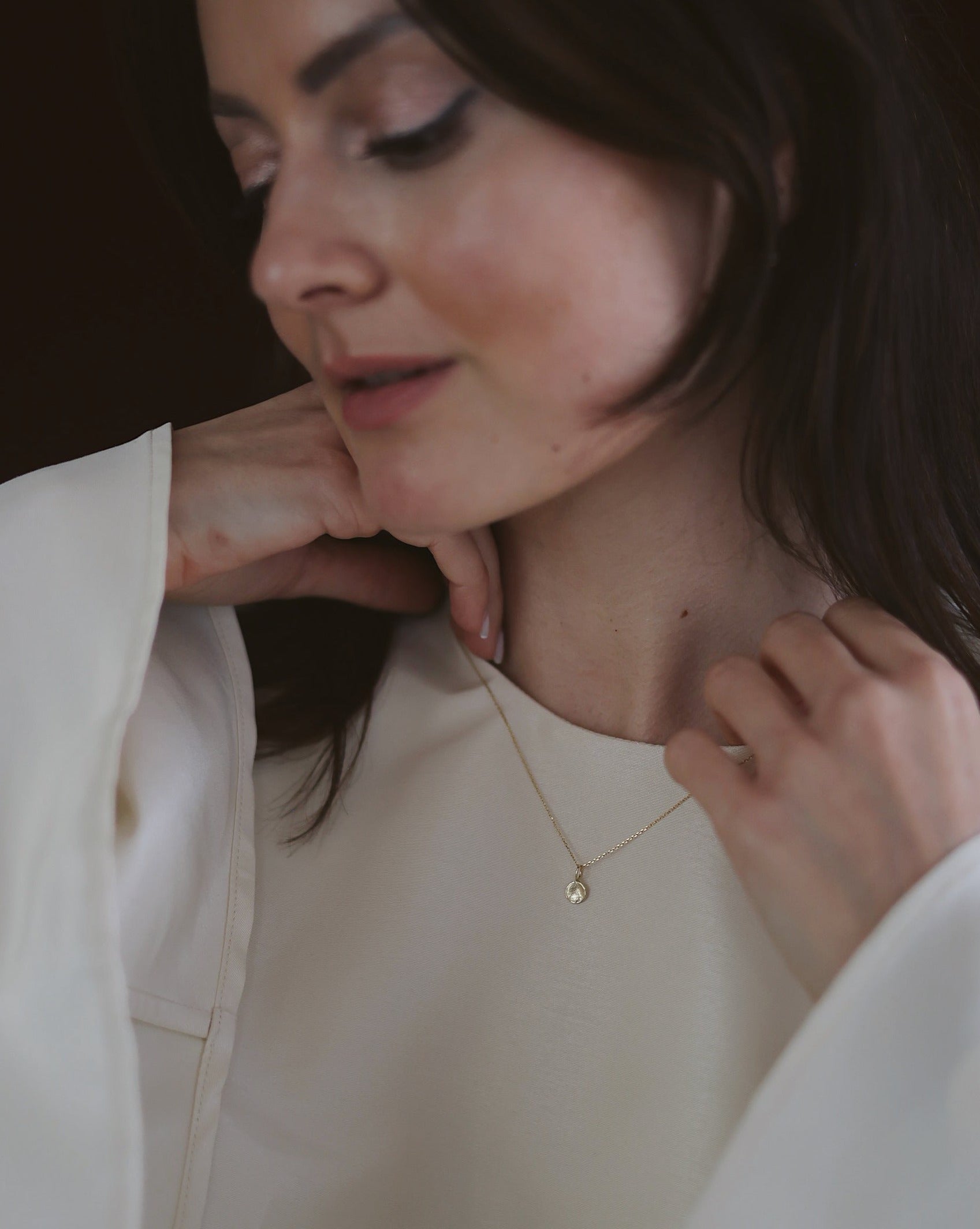Arriya Necklace | 14K Gold | Adjustable 16-18 in / 41-46 cm