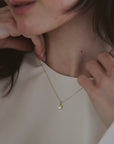 Mini Disc Charm | 14K Gold
