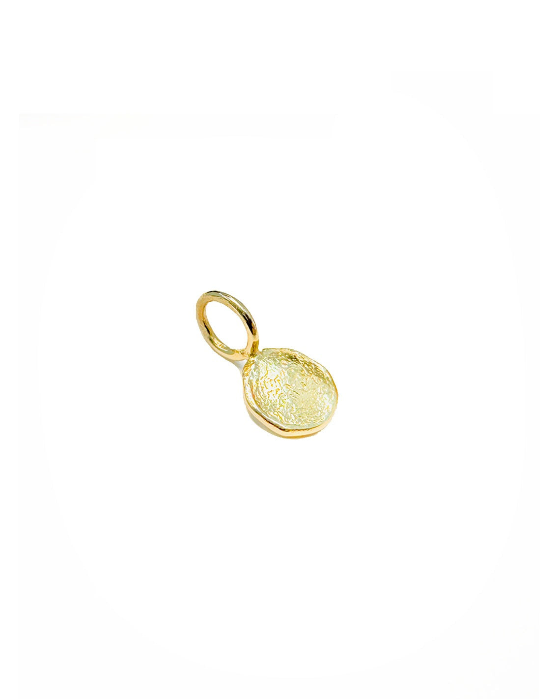Mini Disc Charm | 14K Gold