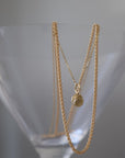 Mini Disc Charm | 14K Gold