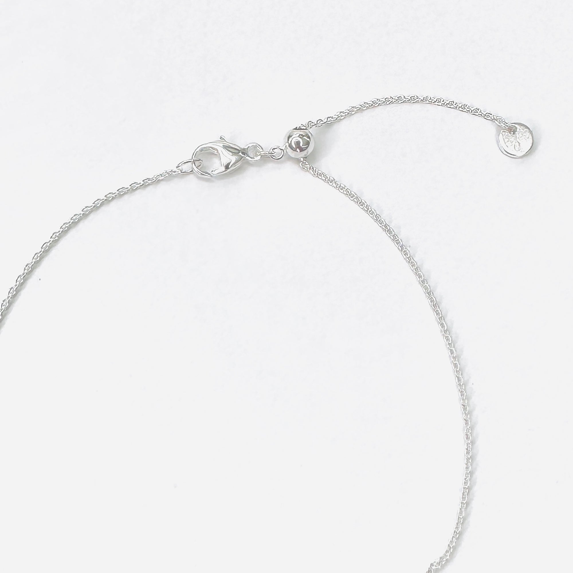 Sol Pendant with the Dainty Broadway Chain | Adjustable slider ball