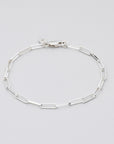 Sterling Silver bracelet on grey background