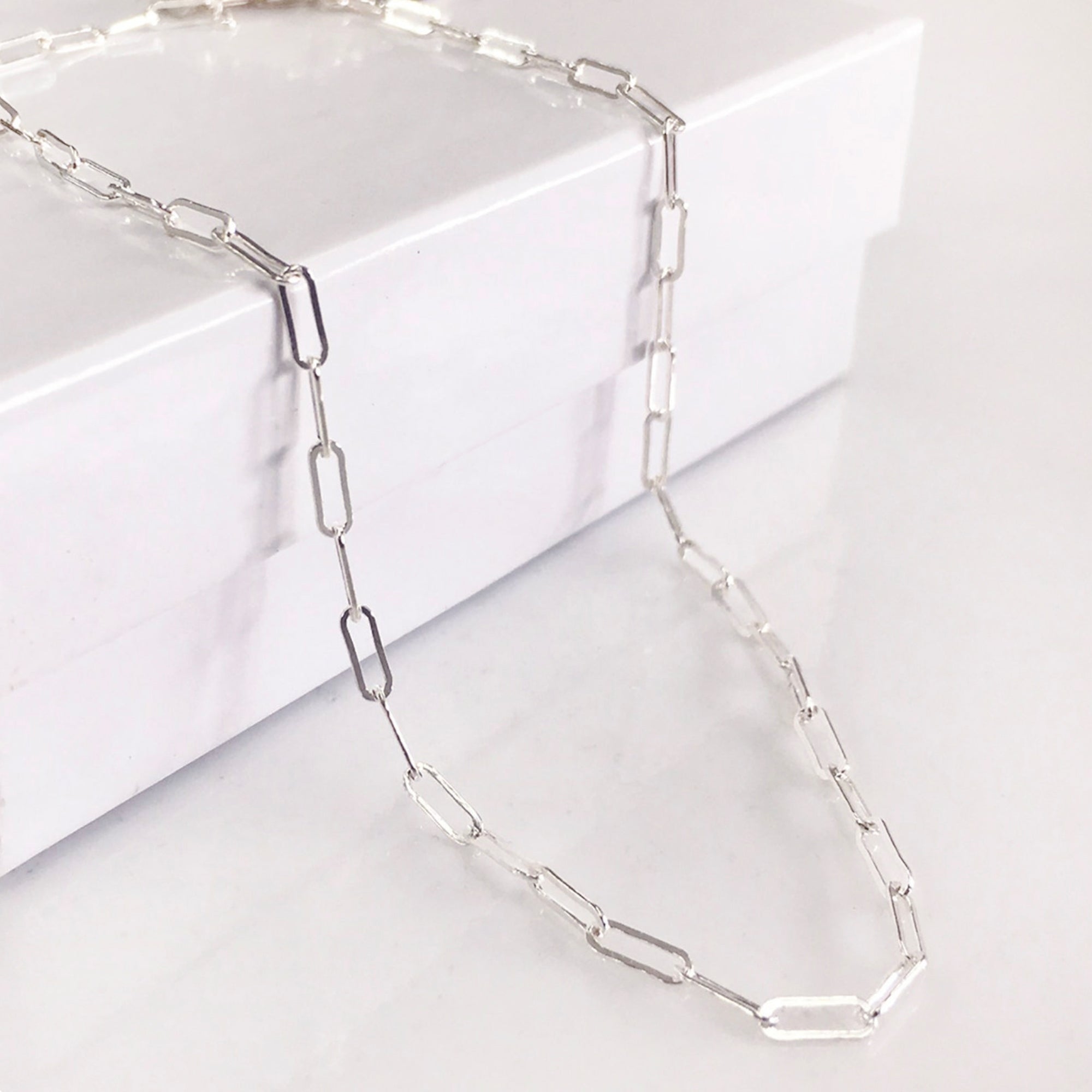 Dainty Paperclip Necklace