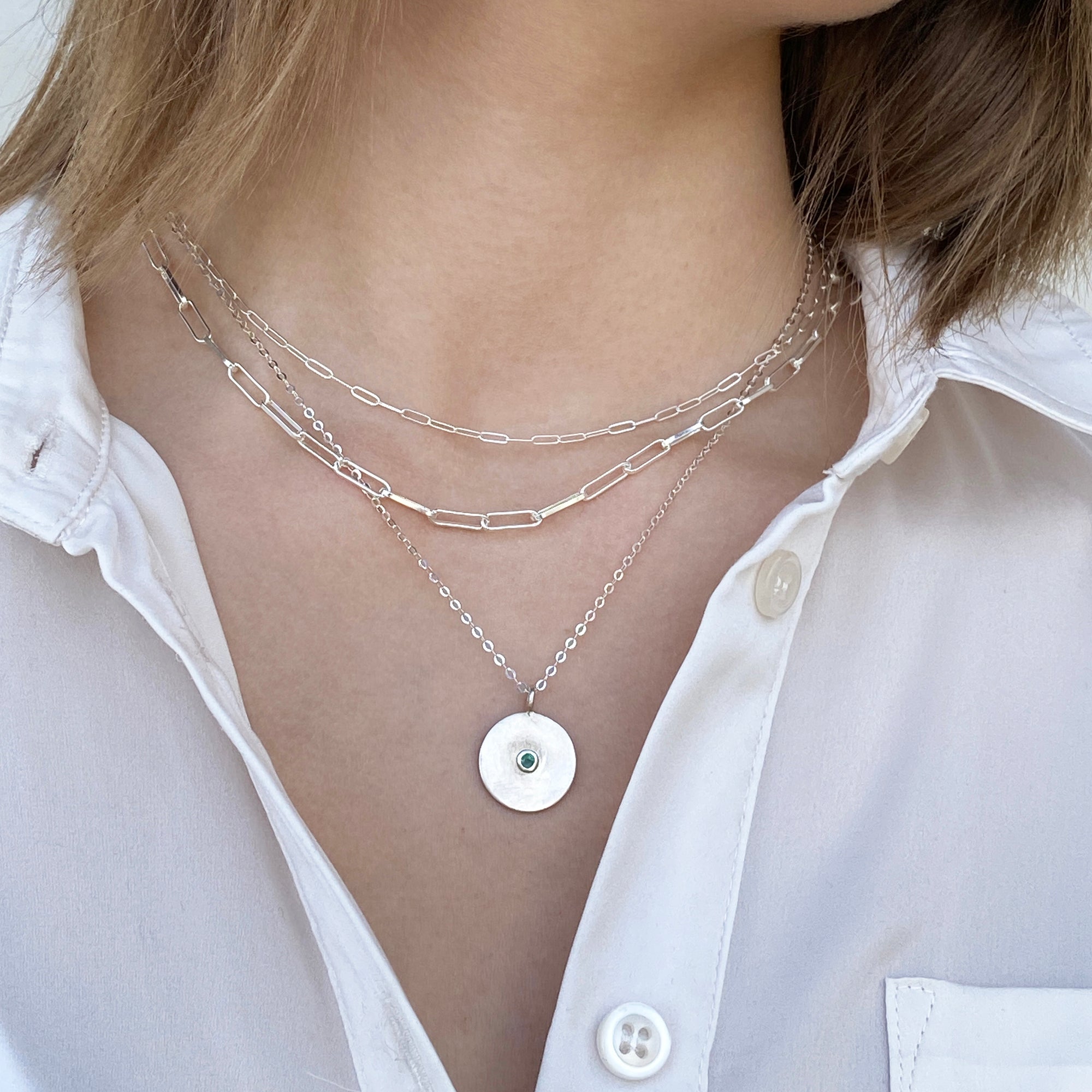 Dainty Paperclip Necklace
