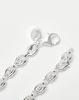 petite puffed anchor chain bracelet