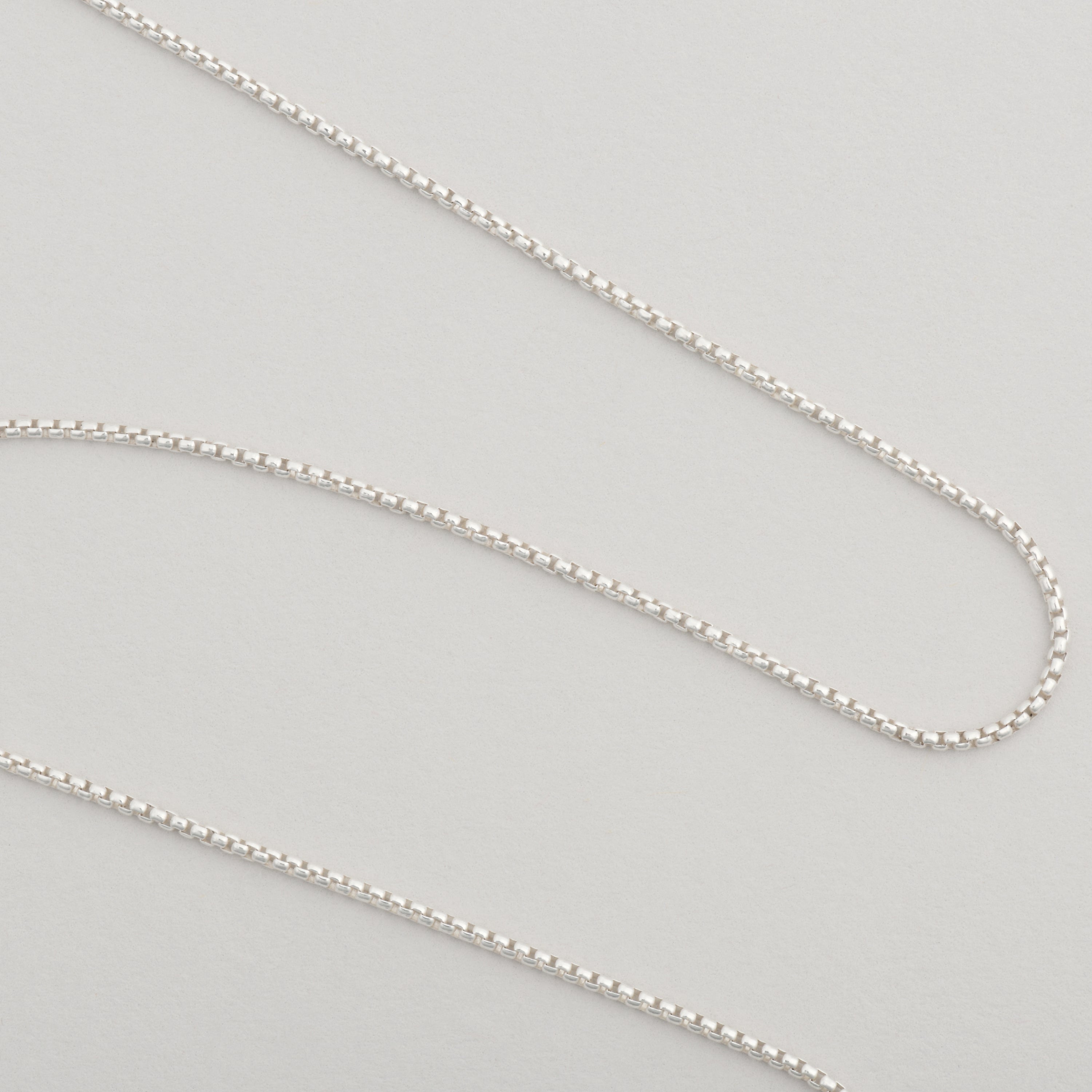 Fine Box Chain Necklace | Adjustable 22