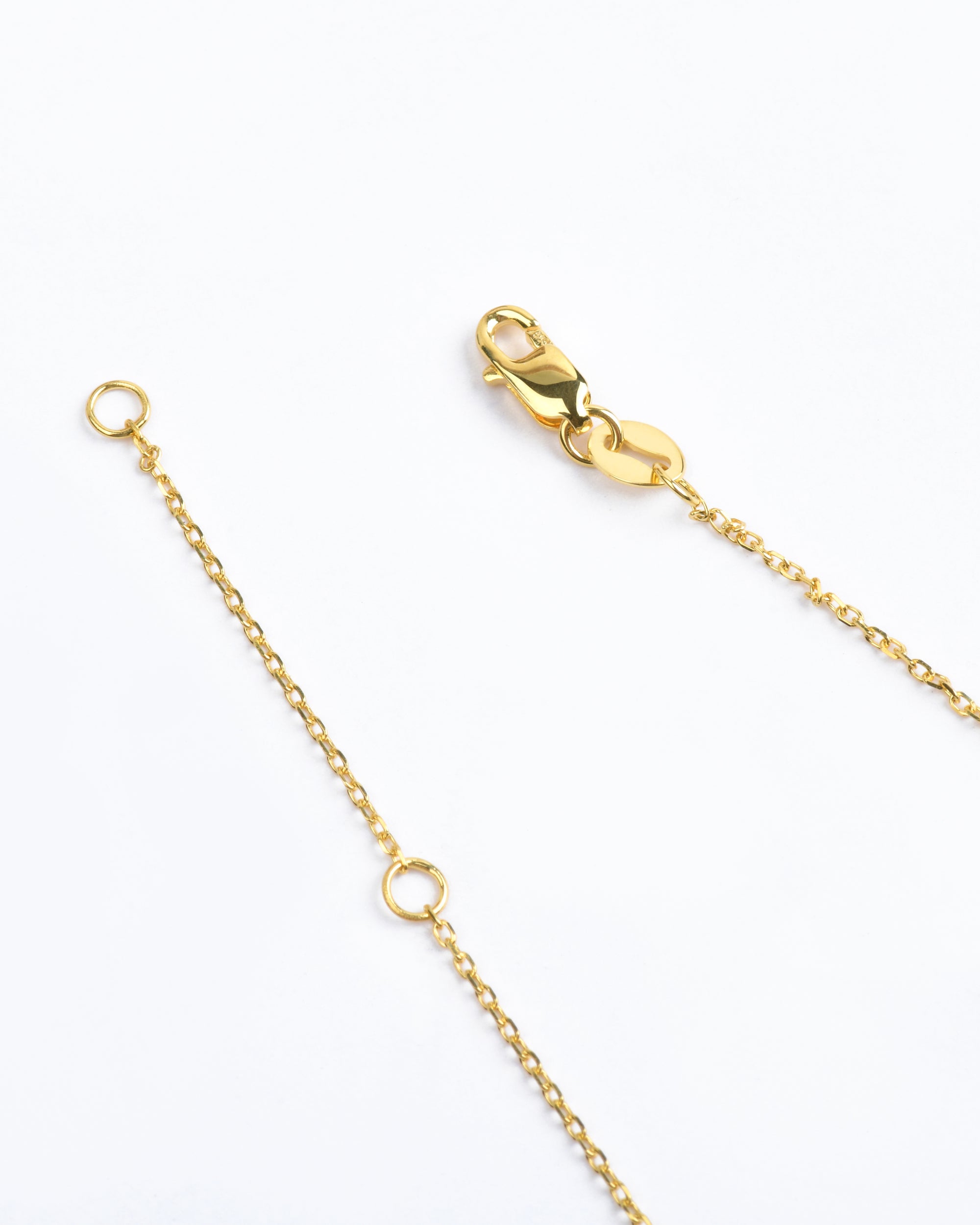 14k gold chain with lobster clasp and adjustable stations dainty cable chain