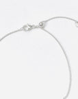 Sterling silver cable chain necklace with an adjustable slider ball, minimalist everyday jewelry by Sincerely Chain Co.