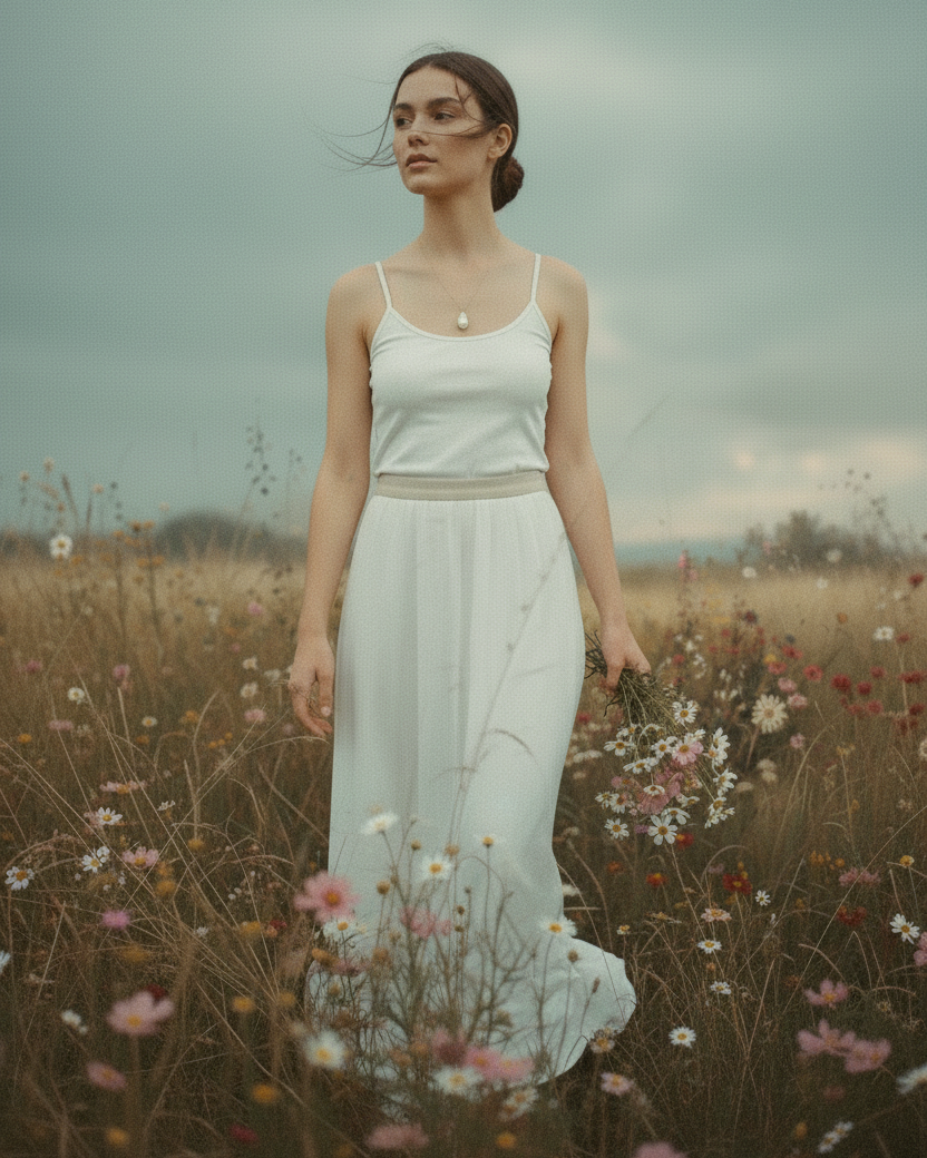 Gina - Walking with Flowers