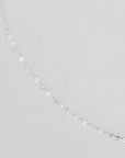 dainty cable chain with flatted links in .925 sterling silver